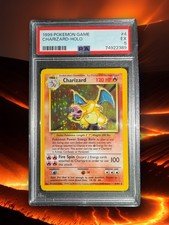 1999 Pokemon Base Set Charizard Holo #4 PSA 5 EX