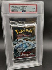 2000 WOTC POKEMON NEO GENESIS 1ST EDITION LUGIA BOOSTER PACK PSA 9