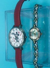 2 Vintage Disney Watches 1 Mickey Mouse 1 Minnie Mouse, Needs New Batteries