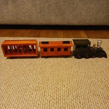 3 Pc Decorative Wooden Train Collection Pre-owned