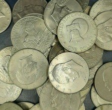A (Lot of 10) Eisenhower "IKE" DOLLAR U.S. Mint Coins Average Circulated!