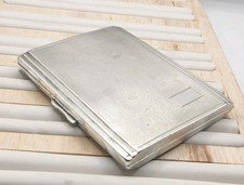 Antique Birmingham Sterling Silver Cigarette Case D.Bro Hallmarked 108g