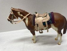 Breyer Paint horse w/ Saddle and Saddle Blanket Bridle