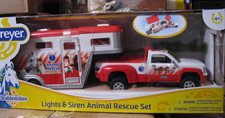 Breyer Stablemates HTF 2015-2020 #5352 Animal Rescue Truck and Trailer – NIB