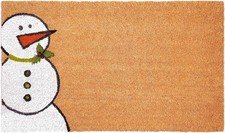 Calloway Mills Doormat Winter Snowman Coir Holiday Welcome Mat 24x36 Inch