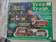 CHRISTMAS TREE TRAIN SET WITH LIGHT, SOUND DECORATION -BATTERY OPERATED