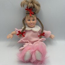 CINDY LOU WHO TWIRLING BRAID DOLL 2000 HOW THE GRINCH STOLE CHRISTMAS VTG EUC