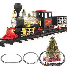 Classic Christmas Holiday Train Set 4-Piece Toy Train