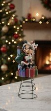 Disney Mickey Mouse Christmas Tree Topper Holiday Decoration w/ Presents