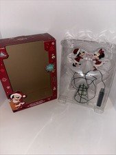 Disney Santa Mickey & Minnie Mouse Light-Up Christmas Tree Topper 2020 Works