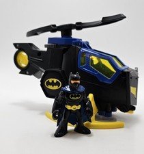 Fisher Price Imaginext DC Super Friends Batcopter Batman Figure Claw Helicopter