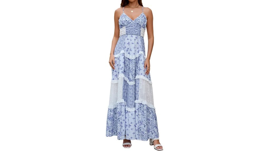 floral boho maxi dress