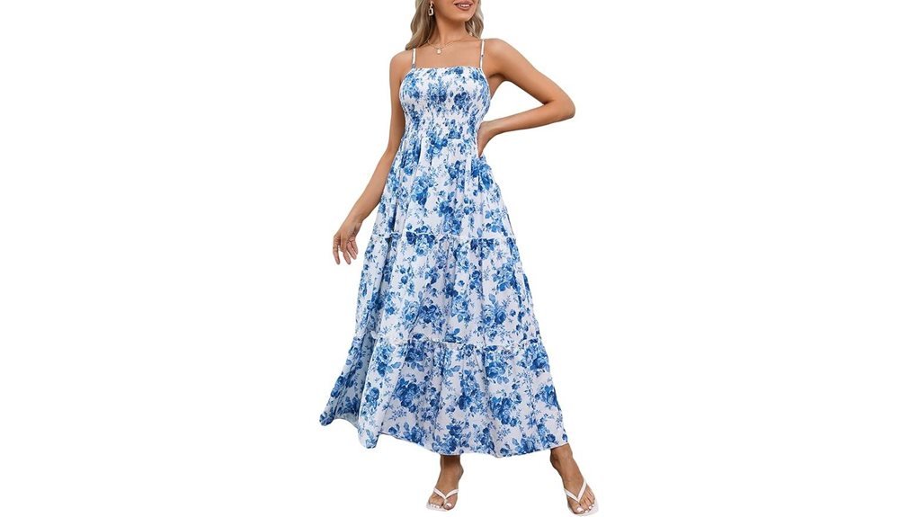 floral maxi wedding dress