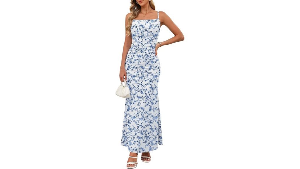 floral spaghetti strap dress