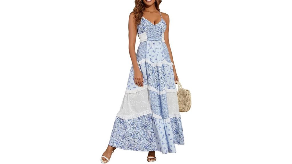 floral spaghetti strap dress