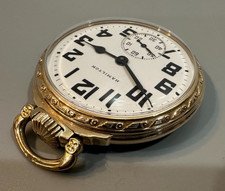 Hamilton 992B 21J 16size Gold Filled Pocket Watch circa 1946
