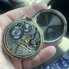 Hamilton 992 Railroad Grade 16s 21J Gold Filled Open Face White Dial Watch