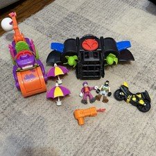 Imaginext DC Super Friends Batman Joker Vehicle Lot Batwing Joker Steam