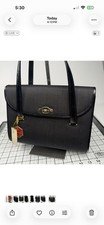 Le Crin Marques Vintage Black Horsehair & Leather Bag Gold. 1970- 1990