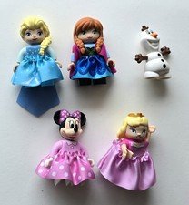 Lot of 5 Lego Duplo DISNEY BELLE, MINNIE MOUSE, ANNA, ELSA and OLAF (FROZEN)