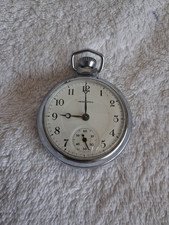 Lovely 1961 Ingersoll Pocket Watch Serviced new Crystal Fitted (483)
