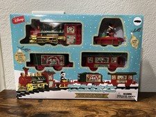 Mickey Mouse Holiday Express 12 Piece Christmas Train Set w/Light & Sound Disney