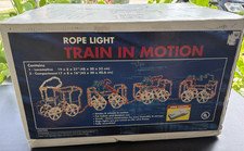 NOS Animated Christmas Train Rope Light Yard Decoration 4 Pc Sealed Box New