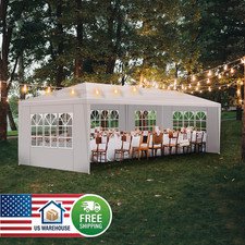 Outdoor Party Tent, Pop-Up & Pole Style Gazebo Canopy for Wedding & Events