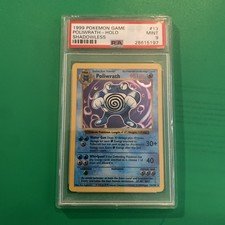 Pokemon Poliwrath Base Set Shadowless Holo Rare #13 PSA 9 Mint