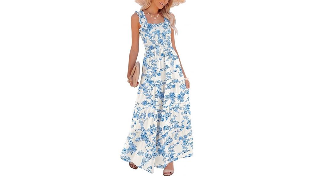 summer floral maxi dress