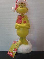 THE GRINCH 14” BLOW MOLD LIGHT UP LED TABLE TOP CHRISTMAS DECOR DR SEUSS