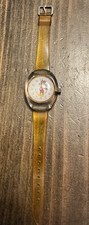 Vintage Bradley Mickey Mouse Watch Acrylic Bubble Swiss Made 70’s Wind-Up Retro