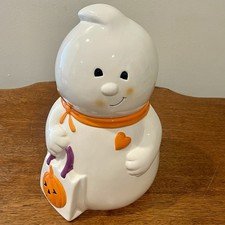 Vintage Hallmark Halloween Trick Or Treat Ghost Cookie Jar