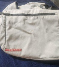 Vintage Prada 4VS057 Cordura Alluminio Nylon Travel Shoulder Bag w/ Cards Italy