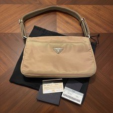 Vintage Prada Tessuto Tec Deserto - Beige shoulder bag #Y2K #luxury #prada