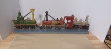 Vintage SEXTON Lot Set Of 3 Cast Metal Antique Old Trains 1969 Wall Decoration