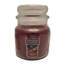 Yankee Candle Christmas Eve Jar 14.5 oz Candle Glass Jar Red MED 1199604 NOS