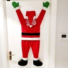 1.7M Climbing Santa Claus Plush Decoration Hanging Christmas Window Roof Gift