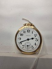 1948 Hamilton 992B 21 J 16S Railroad Grade Lever Set Pocket Watch Runs C233889