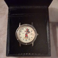 1983 Vintage Disney Bradley Mickey Mouse Date Watch 035S *EXTREMELY RARE* *RUNS