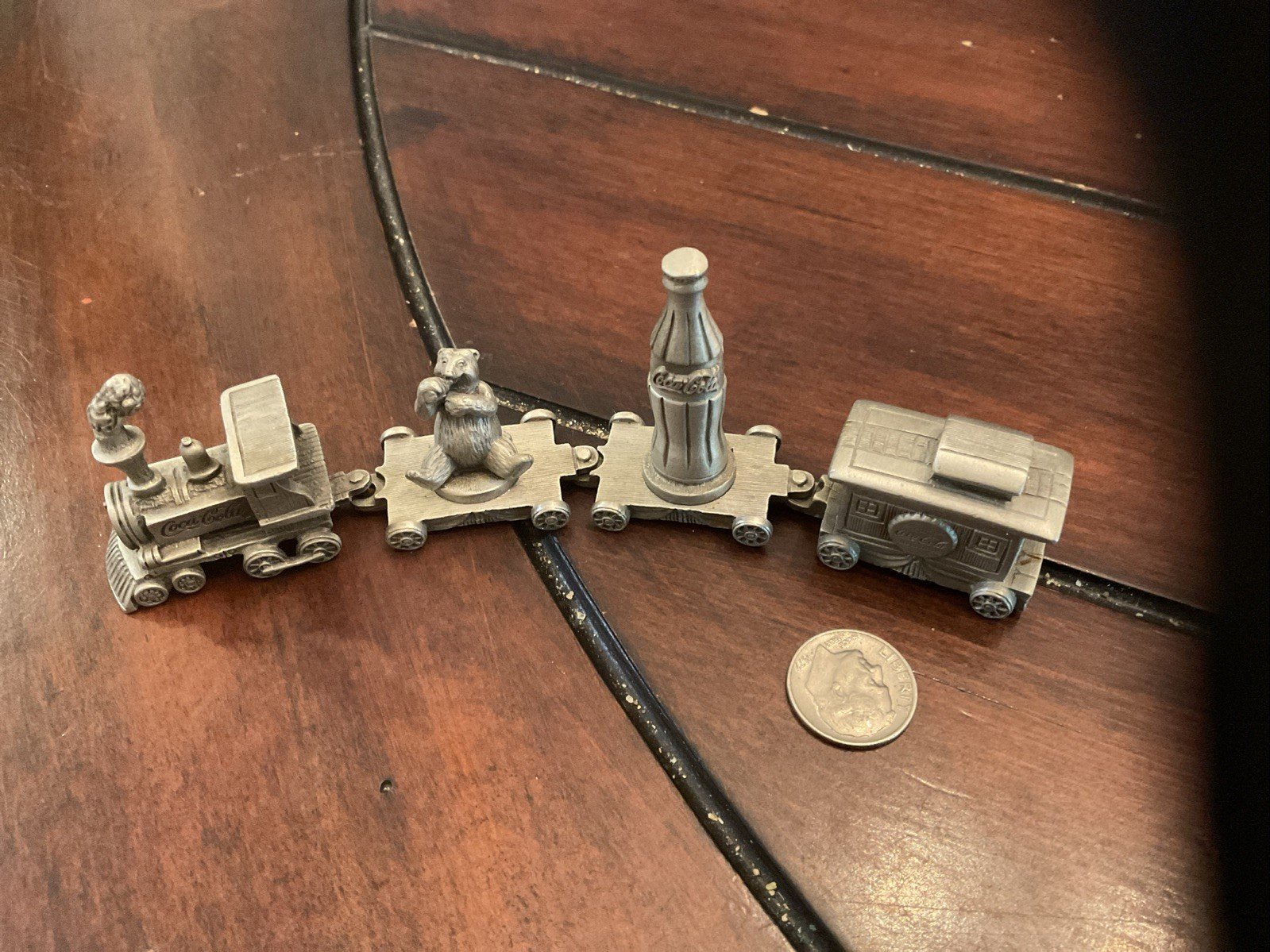 1995 Mini Coca-Cola 4-Piece Train Set