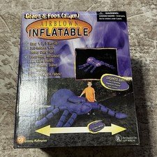 2002 Halloween Gemmy 8ft Giant Spider Airblown Inflatable NEW SEALED