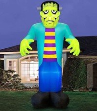 20 FT COLOSSAL FRANKENSTEIN MONSTER HALLOWEEN Airblown Lighted Yard Inflatable