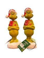 2 Pack The Grinch 14” Blow Mold LED Table Top Christmas Decor With Night Light