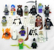 4 NEW RANDOM LEGO HALLOWEEN MINIFIG LOT minifigure zombie ghost witch skeleton
