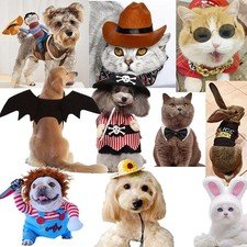 Animal Halloween Pet Costume Clothes Dog Cat Dress Up Cosplay