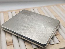 Antique 1919 Birmingham Sterling Silver Cigarette Case 148g Hallmarked .925