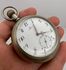 ANTIQUE OMEGA POCKET WATCH OPEN FACE SUPER RARE