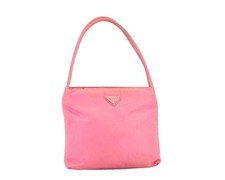 Authentic PRADA Vintage Nylon Shoulder Hand Bag Purse Pink 099AB