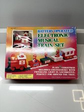 Battery Operated Electronic Musical Train Set 1987 Christmas Train Set **Read**